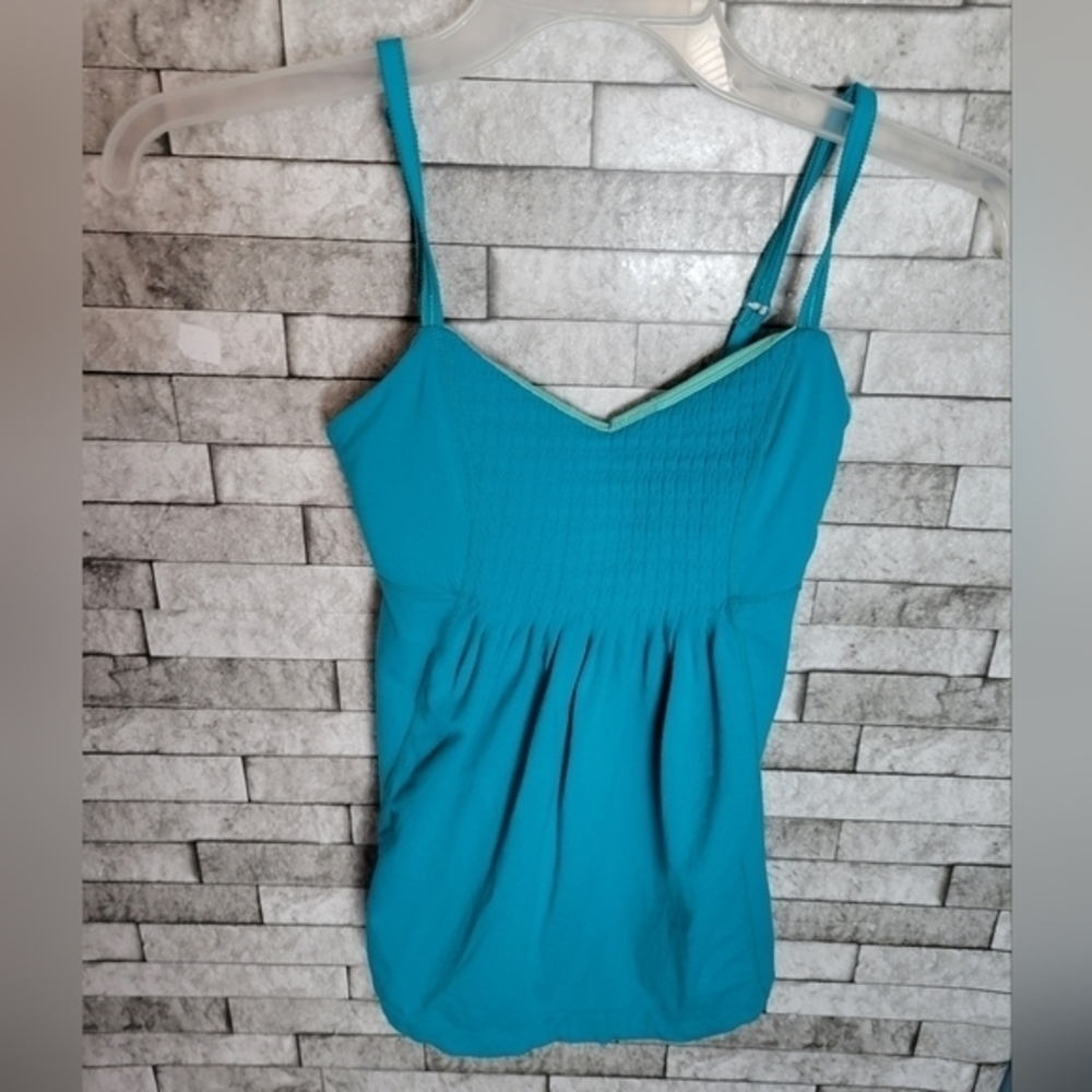 lululemon athletica Turquoise Blue Tank Top